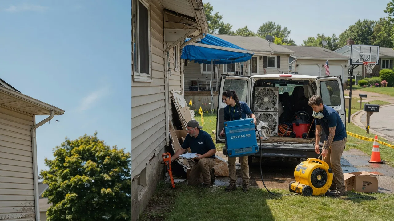 Ceiling Leak Cleanup in Freeburg, IL near me