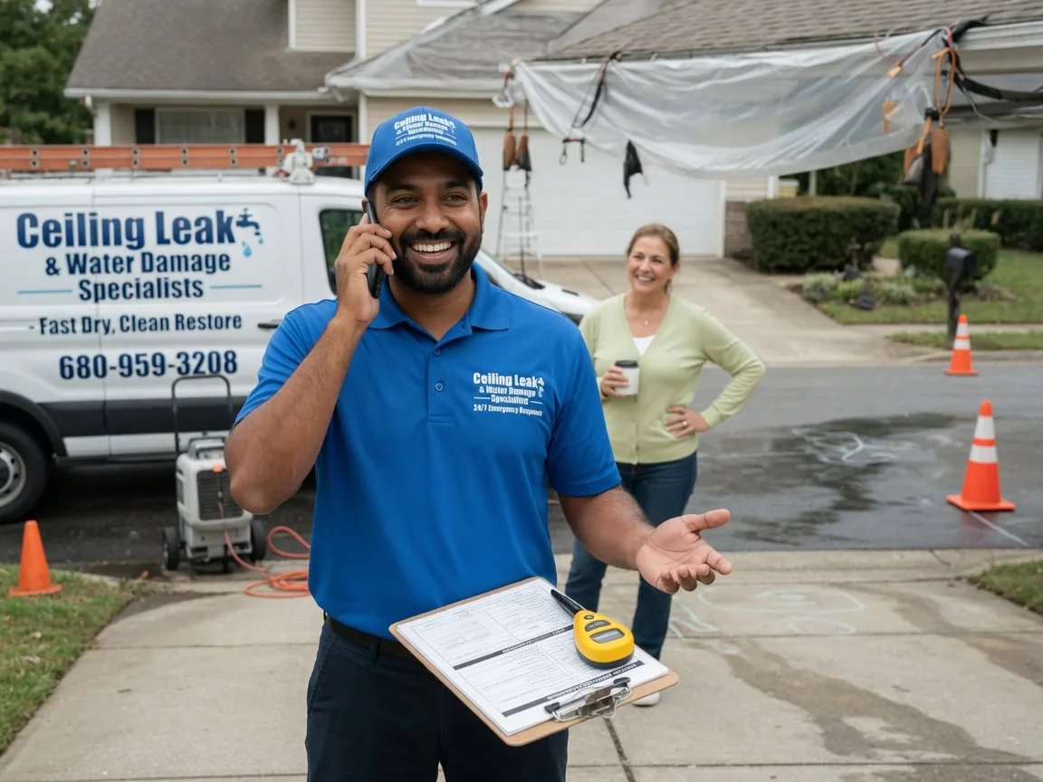 Ceiling Leak Cleanup Freeburg, IL FAQs